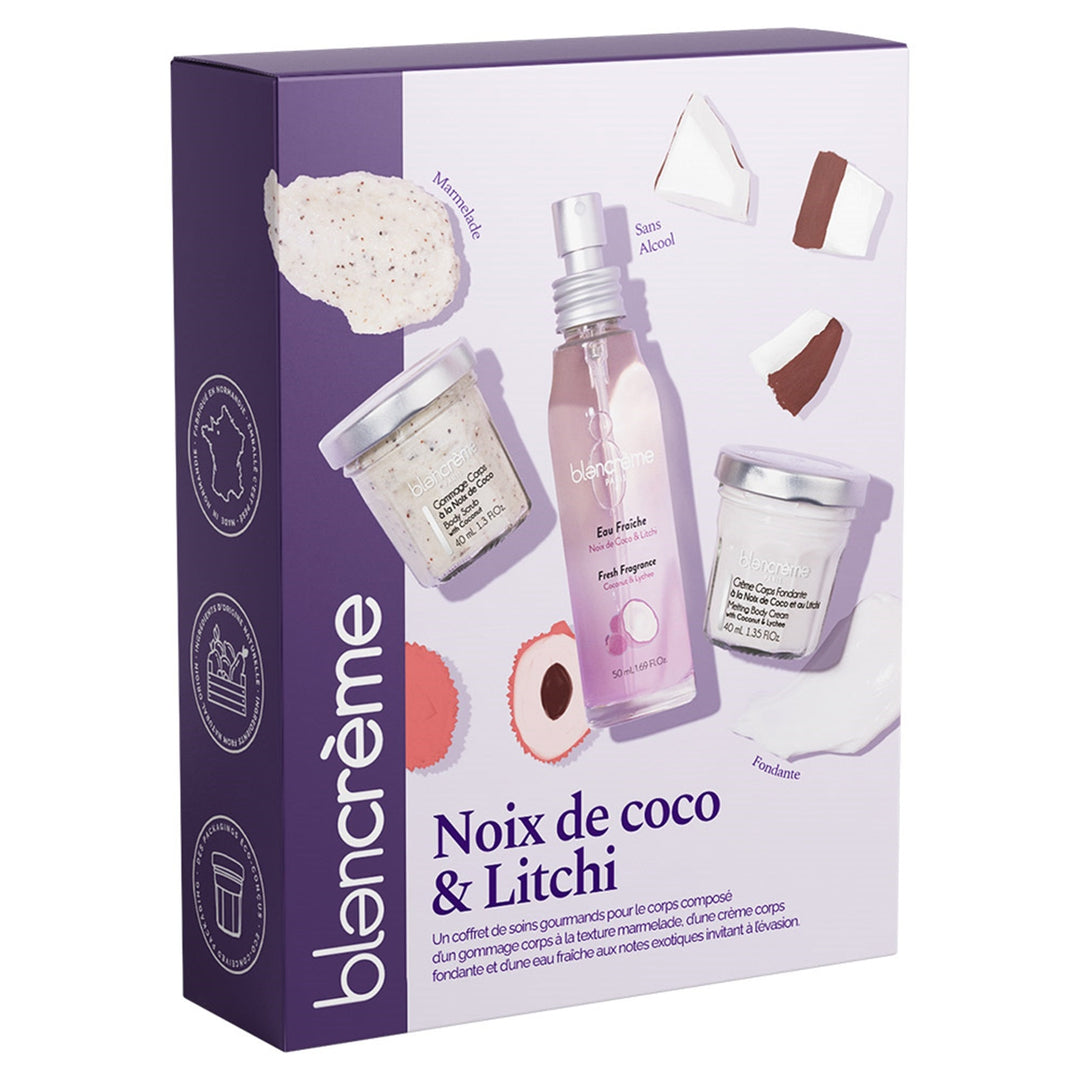 Coffret corps noix de coco et litchi