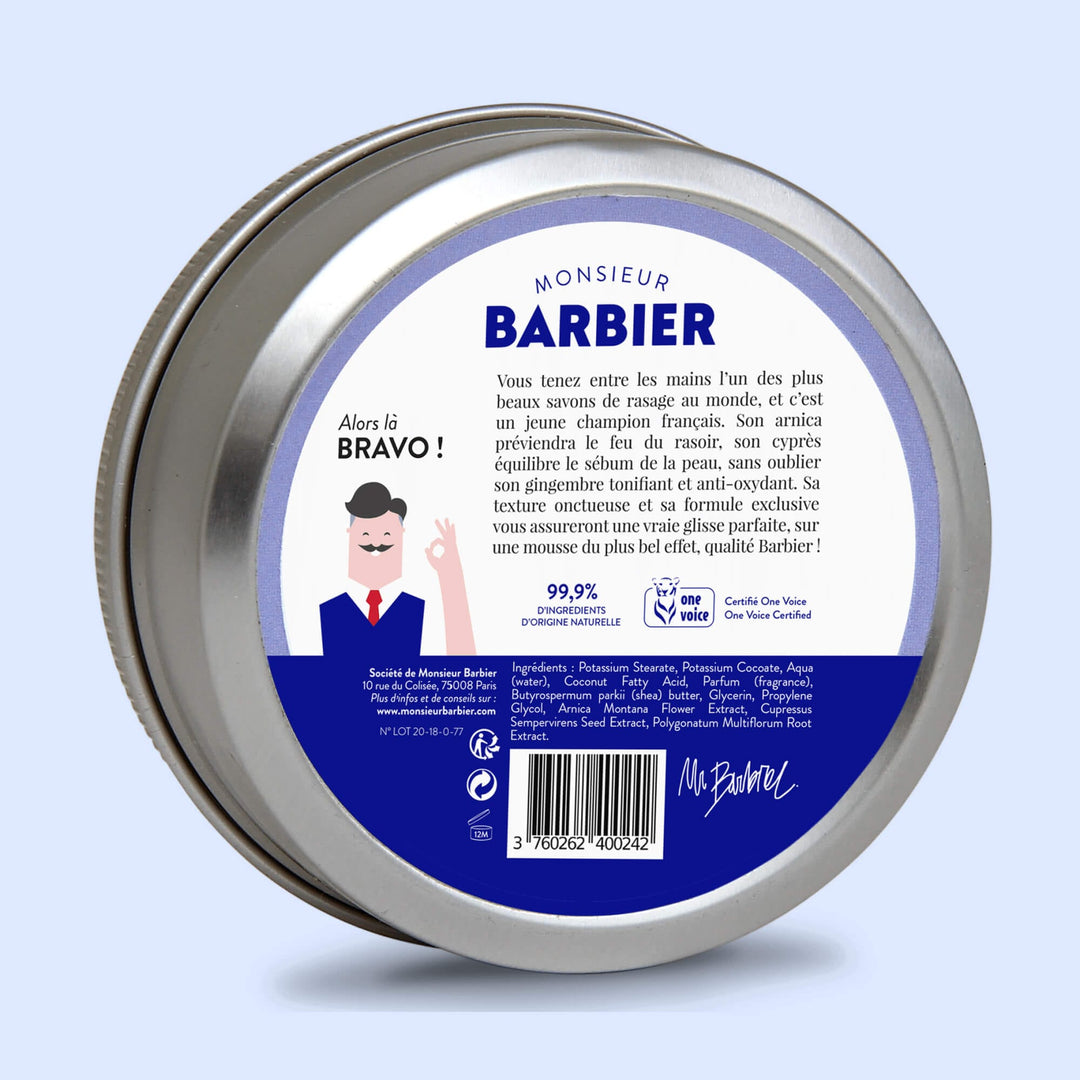 Savon de Rasage pour Homme par Monsieur BARBIER -  de dos